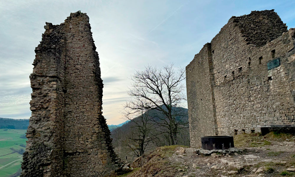 Ruins of the Schenkenberg castle, one of the ARGUS pilot sites